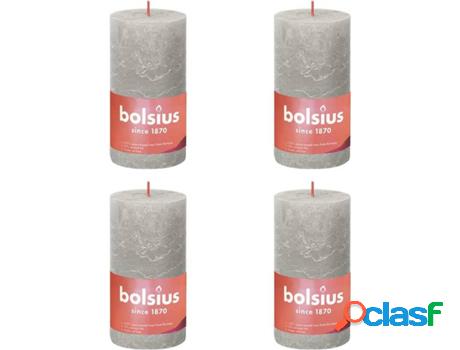 Set 6 Velas BOLSIUS Shine Arena (Gris - Duración: 60h)