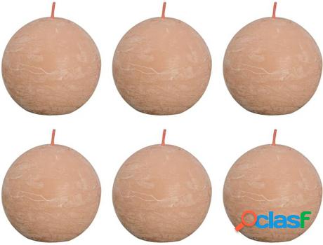 Set 6 Velas BOLSIUS Shine Brumoso (Rosa - Duración: 25h)
