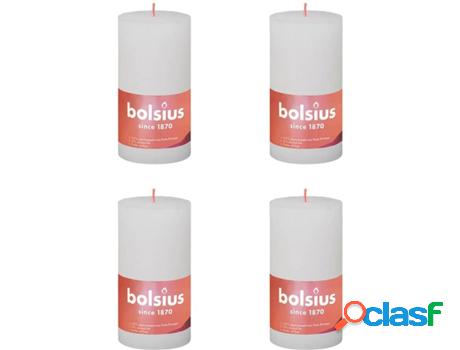 Set 6 Velas BOLSIUS Shine Turbio (Blanco - Duración: 60h)