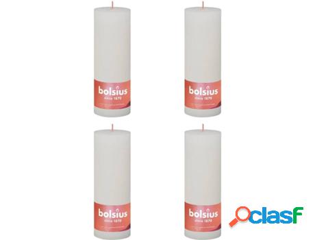 Set 6 Velas BOLSIUS Shine Turbio (Blanco - Duración: 85h)