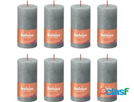 Set 8 Velas BOLSIUS Shine Eucalipto (Verde - Duración: 30h)