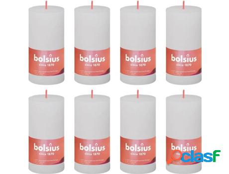 Set 8 Velas BOLSIUS Shine Turbio (Blanco - Duración: 30h)