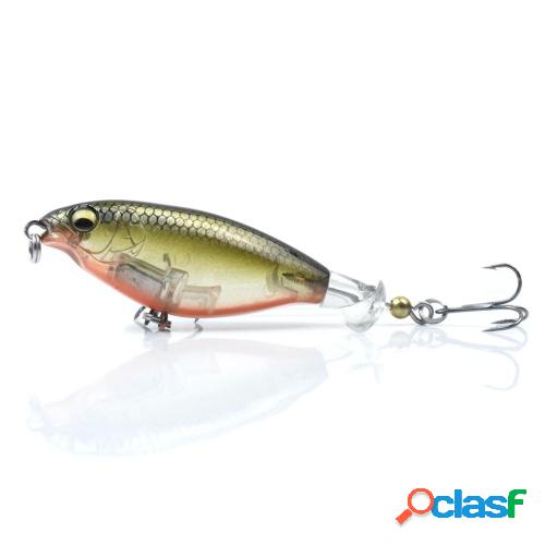 Señuelo de pesca giratorio suave de 3.0in / 0.2oz Topwater