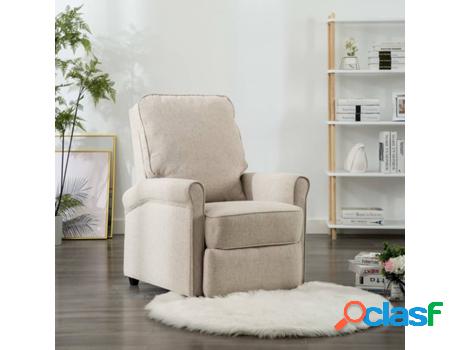 Silla Reclinable VIDAXL TV 248665 Tela Beis