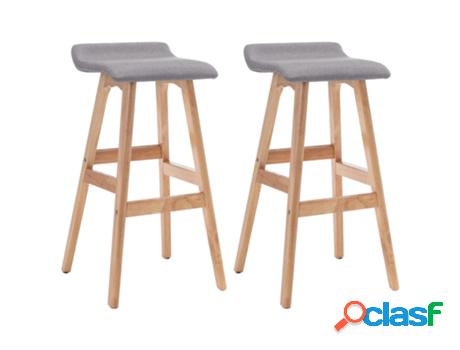 Sillas de Bar VIDAXL 2 Unidades Tela (41 x 42 x 79 cm -