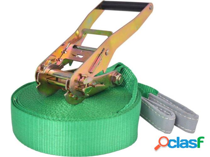 Slackline VIDAXL Verde (15 m x 50 mm)