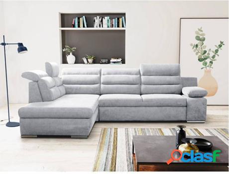 Sofá Cama VENTE UNIQUE Pylos (Gris - Tejido - 100x269x219