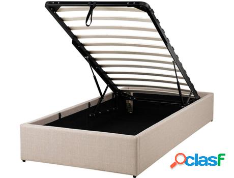 Somieres Tapizado Dinan con Almacenamiento (Beis -
