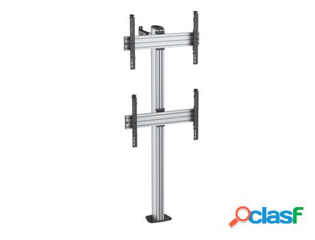 Soporte de suelo atornillable para 2 TV 40"-65", Altura 175
