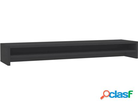 Soporte para Monitor VIDAXL Aglomerado (Gris - 100x24x13 cm)