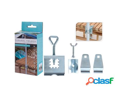 Soporte parasol mesa 22/28 mm metalico