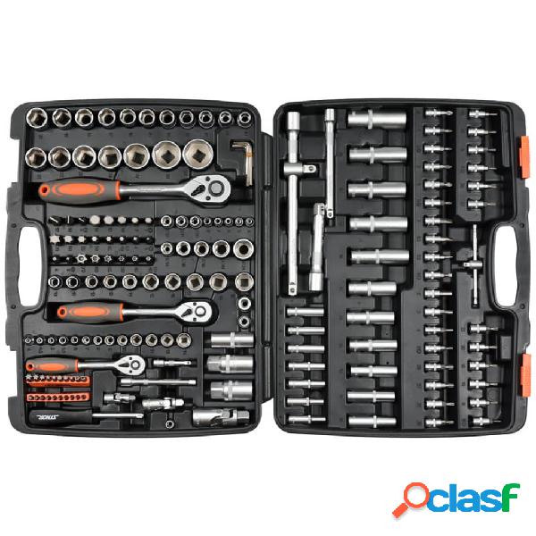 Sthor Set Llaves de Trinquete de Ajuste 173 Piezas Metal