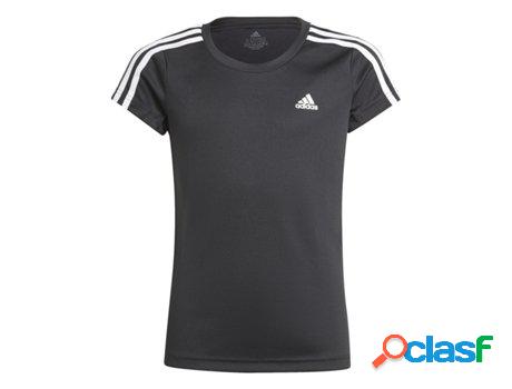 T-Shirt Criança Adidas D2M 3-Tiras (Tam: 13-14 Años)