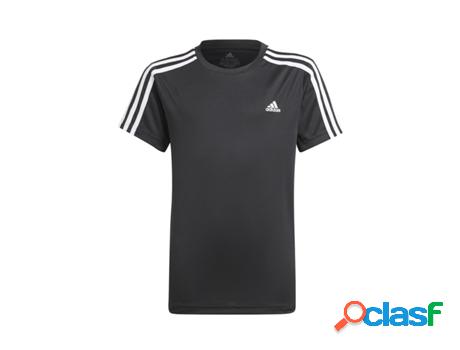 T-Shirt Criança Adidas D2M 3-Tiras (Tam: 9-10 Años)