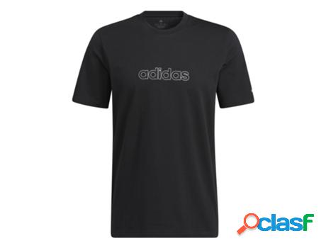 T-Shirt Gráfica Bordada Linear Adidas (Tam: M)