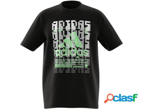 T-Shirt Gráfica Para Niños Adidas (Tam: 5-6 Años)