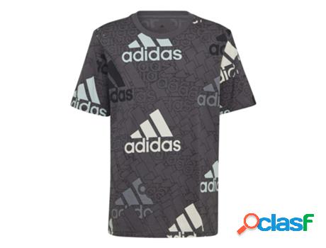 T-Shirt de Criança Adidas Brandlove (Tam: 15-16 Años)