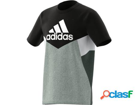T-Shirt de Criança Adidas Colorblock (Tam: 7-8 Años)