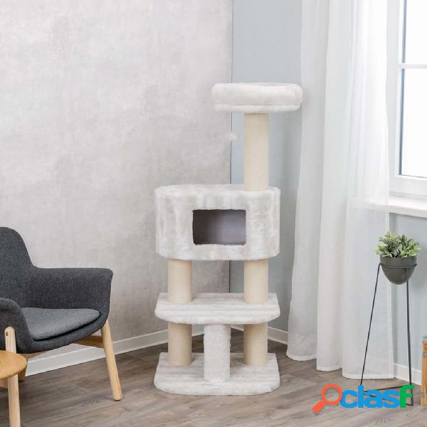 TRIXIE Poste rascador para gatos Nelli blanco y gris taupe