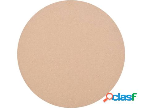 Tablero de Mesa VIDAXL Redondo Beige (Tablero DM - 90 cm)