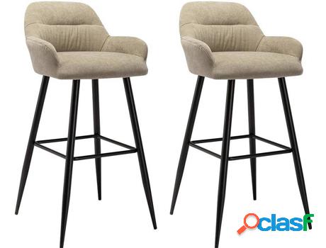 Taburete VENTE UNIQUE Heka (Beis - Tejido - 100 x 51.5 x 51