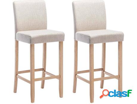 Taburete VENTE UNIQUE Rovigo (Beis - Tejido - 116 x 50 x 47