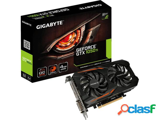 Tarjeta Gráfica nVidia GIGABYTE GeForce GTX1050 TI OC 4GB