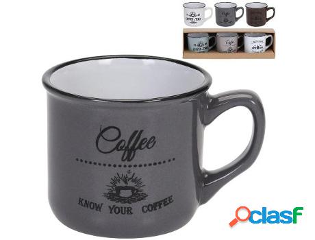 Tazas mug loza cafe 100 ml lote 3