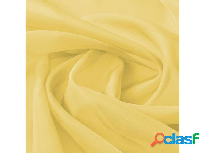 Tejido VIDAXL Voile Amarillo (1,45 x 20 m)