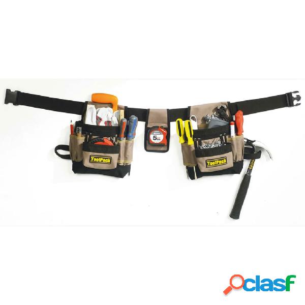 Toolpack Portaherramientas doble con cinturón Classic