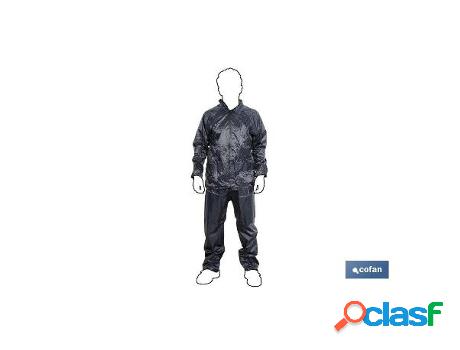Traje agua azul poliester/pvc talla m