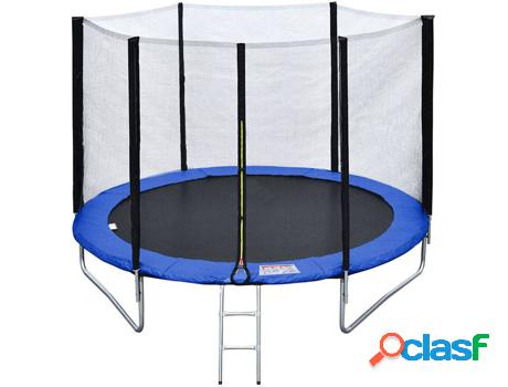 Trampolín BENEFFITO Saltar Verde (245 cm - Acero)