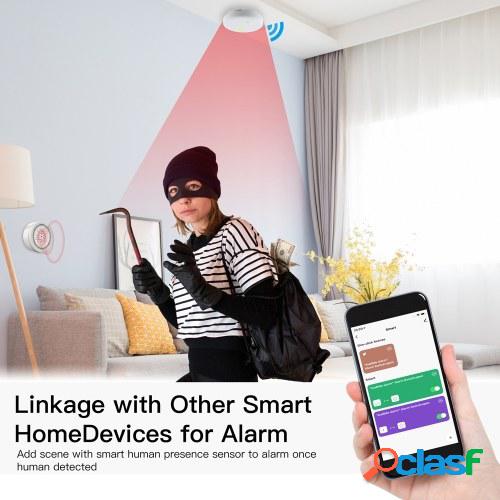 Tuya Wifi Sensor de sirena inteligente alarma audible y