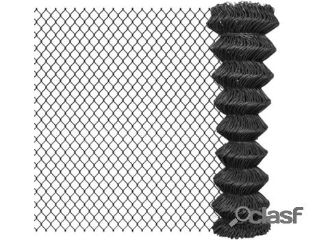 Valla VIDAXL Acero Gris (15x1,5 m)