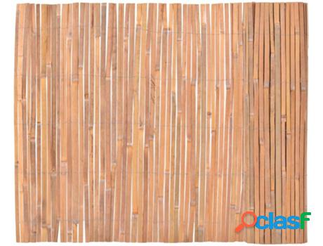 Valla VIDAXL Bambú Castaño (100x400 cm)