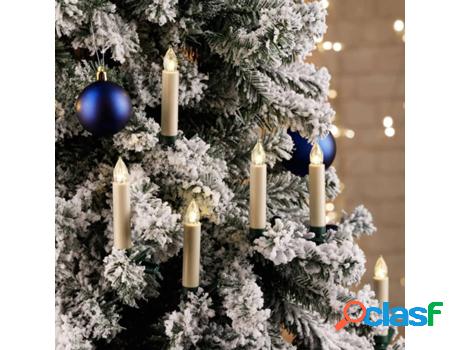 Velas de Navidad HI Pequeñas con luces LED y con mando a