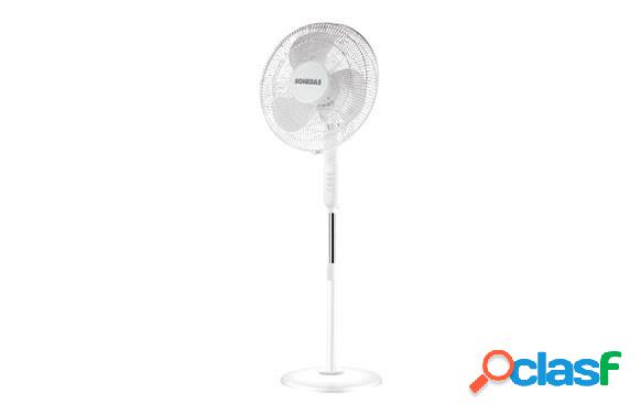 Ventilador de pie Sonedas Blanco Ø40cm 45W base redonda
