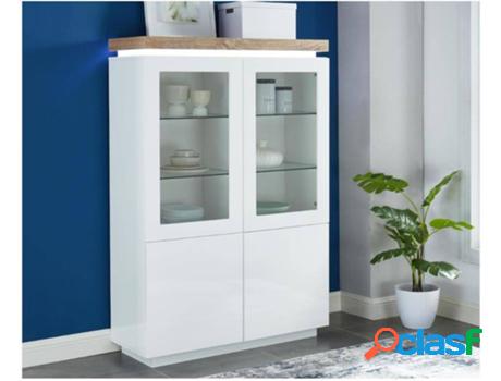 Vitrina VENTE UNIQUE Halo Ii (Beis, Blanco - Madera -