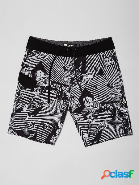 Volcom Boardshort Lido Print Mod 20" - Black