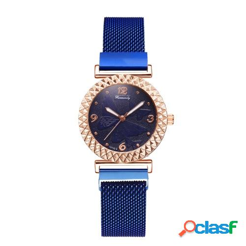 XR4594 Reloj de pulsera elegante para mujer con patrón de