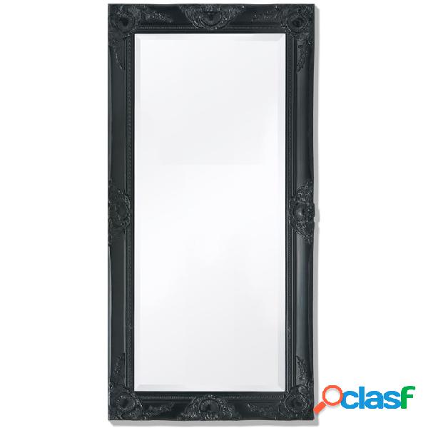 vidaXL Espejo de pared estilo barroco 100x50 cm negro