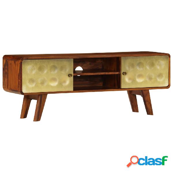 vidaXL Mueble para TV de madera maciza de sheesham 120x30x40