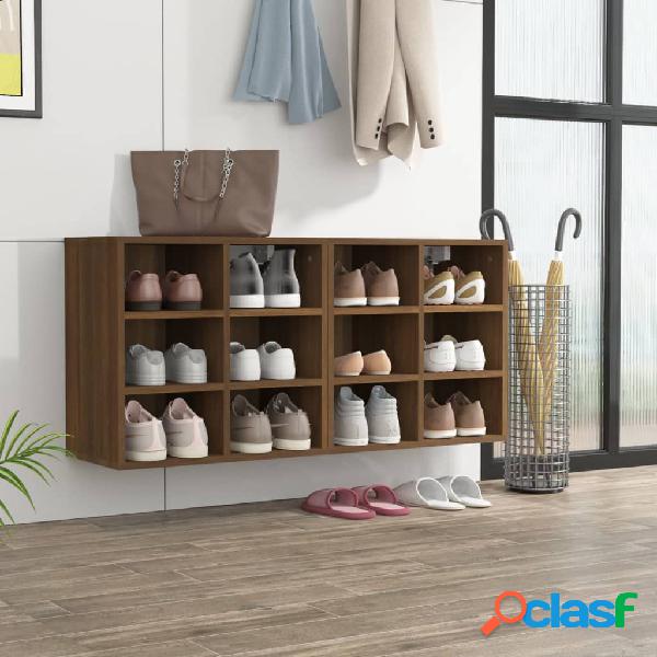 vidaXL Muebles zapatero 2 uds color marrón roble 52,5x30x50