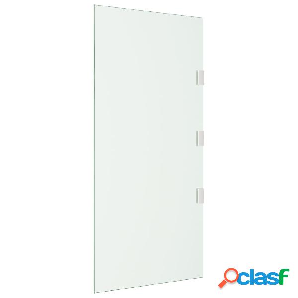 vidaXL Panel lateral para dosel de puerta vidrio templado
