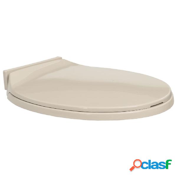 vidaXL Tapa y asiento de váter cierre suave ovalada color