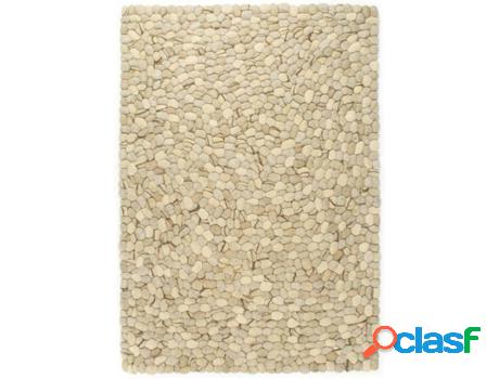 Alfombra VIDAXL Impreso Rectangular (Beige - 140x200cm -