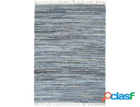 Alfombra VIDAXL Sin Estándar Rectangular (Azul - 160x230 cm
