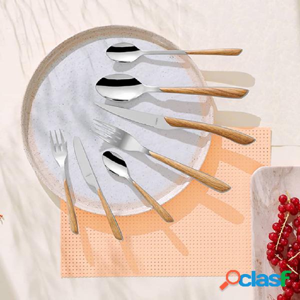 Amefa Cubertería Eclat All You Need 26 piezas madera