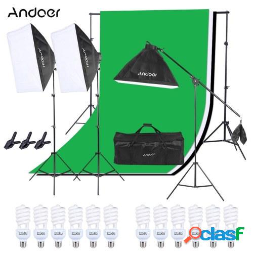 Andoer Photo Studio Lighting Kit 3pcs 50 * 70cm Softbox
