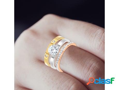 Anillos SC_CRYSTAL Mujer (Acero - Plateado)